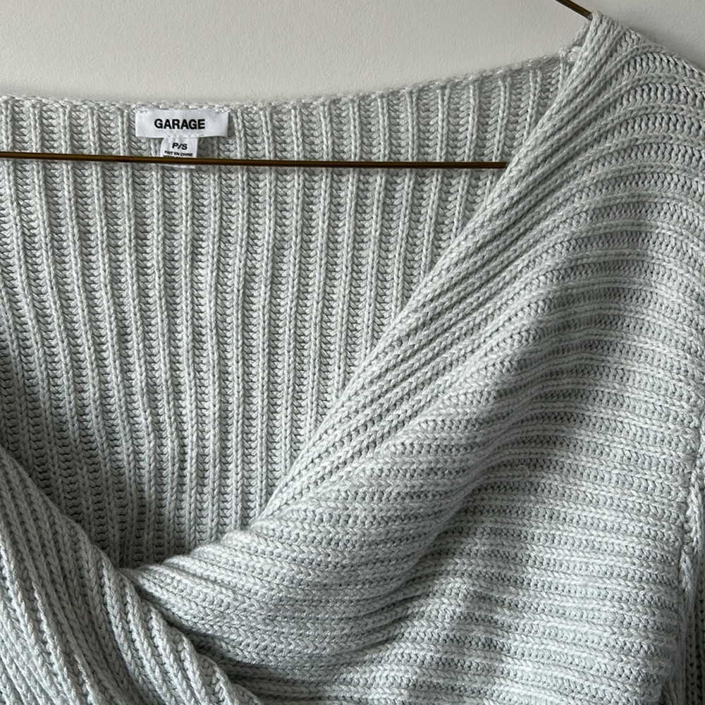Garage Twist Front Cropped Sweater - Picture 2 of 5